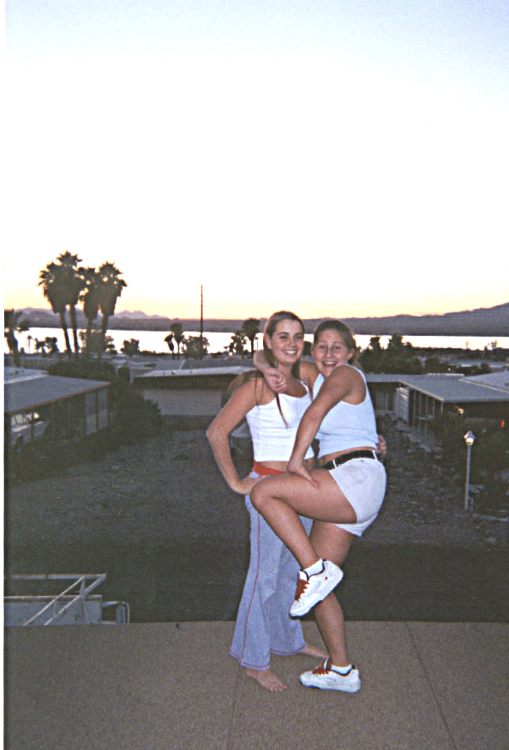 Me and Lacy on top of my garage